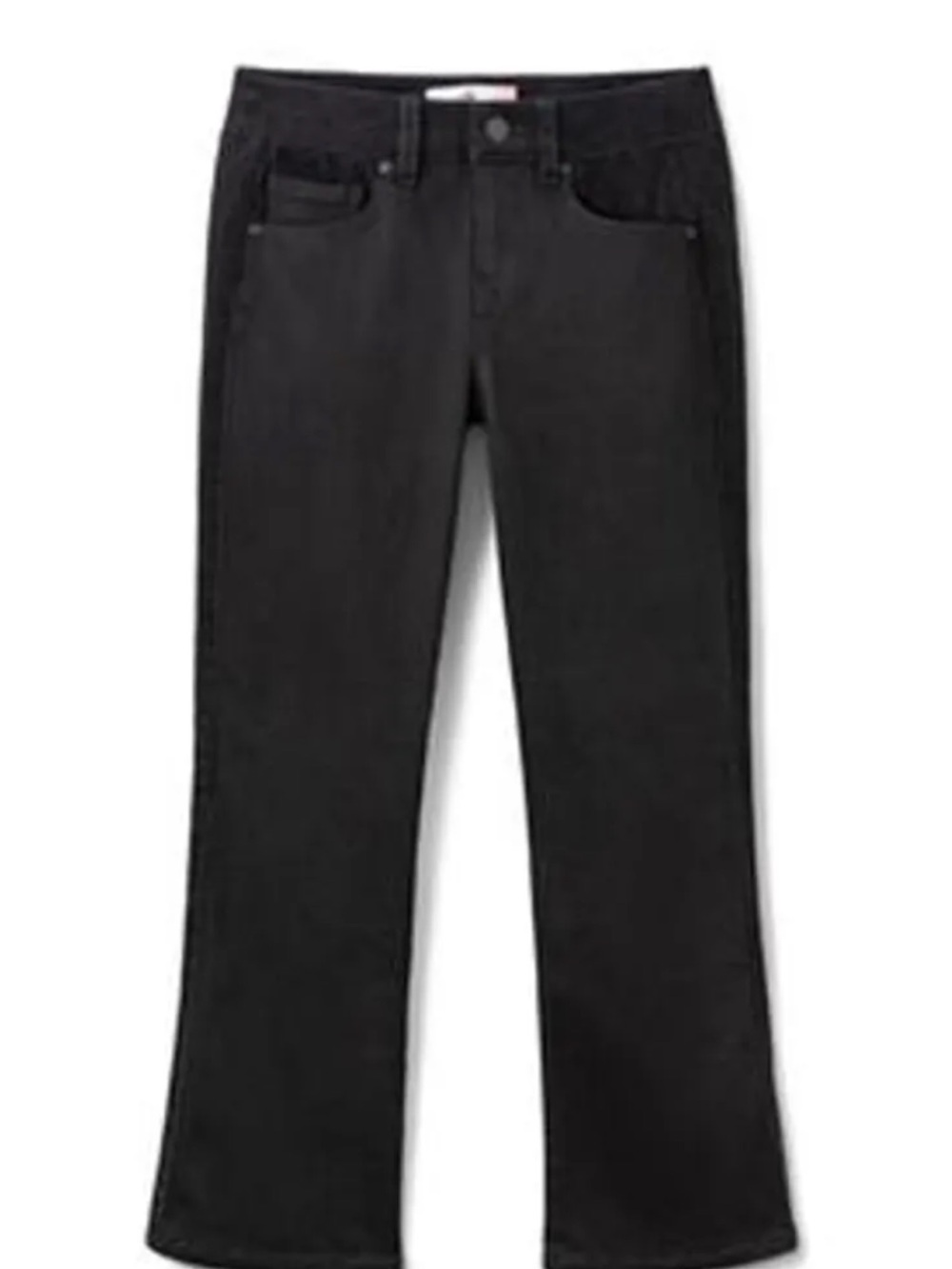 CAbi Moto Women's Bootcut Jeans in Black contrast side Sz8 GUC